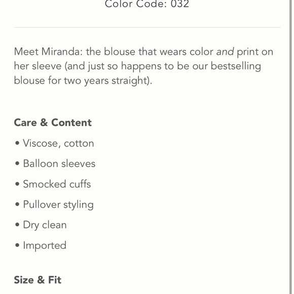 Bl-nk Miranda Peasant Top 1X - Picture 4 of 5